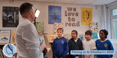 Filming at St Ethelbert's